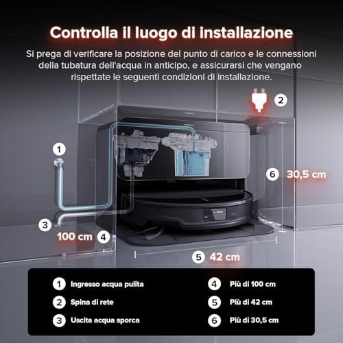 roborock Saros 10R Robot Aspirateur avec Chargement et Déchargement Automatique de l'Eau, 7,98 cm, Anti-Enchevêtrement, Cadre AdaptiLift, Retrait Automatique des Serpillères, Nettoyage des Coins et des Bords