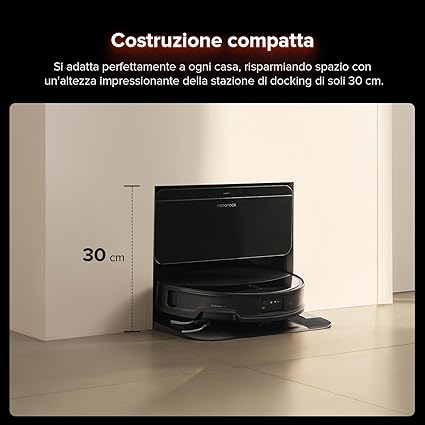 roborock Saros 10R Robot Aspirateur avec Chargement et Déchargement Automatique de l'Eau, 7,98 cm, Antienchevêtrement, Cadre AdaptiLift, Retrait Automatique des Serpillières, Nettoyage des Coins et des Bordures