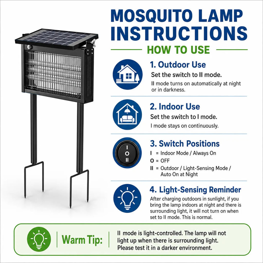 Instant Out-Door Mosquito Shield — Solar Powered