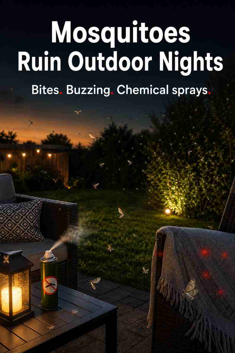 Instant Out-Door Mosquito Shield — Solar Powered