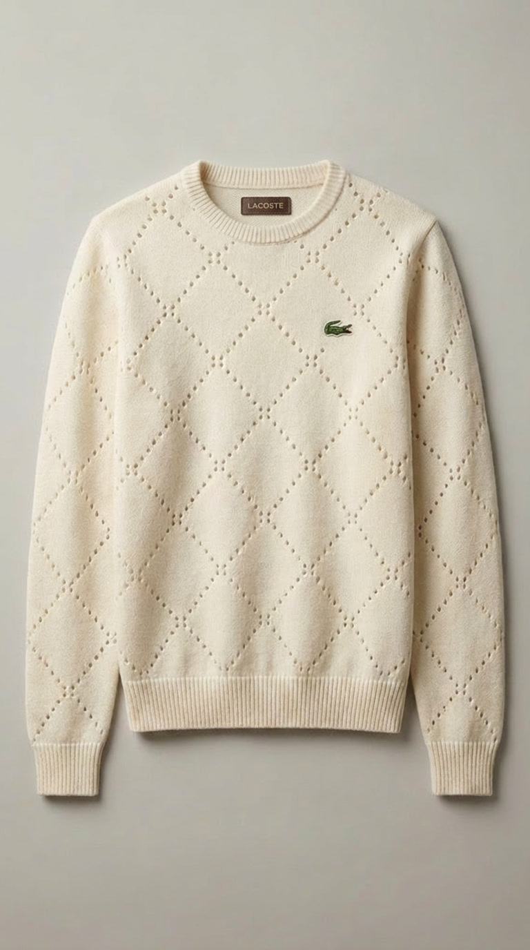 Pull à motif losanges, élégant et de haute qualité | 1 + 1 GRATUIT