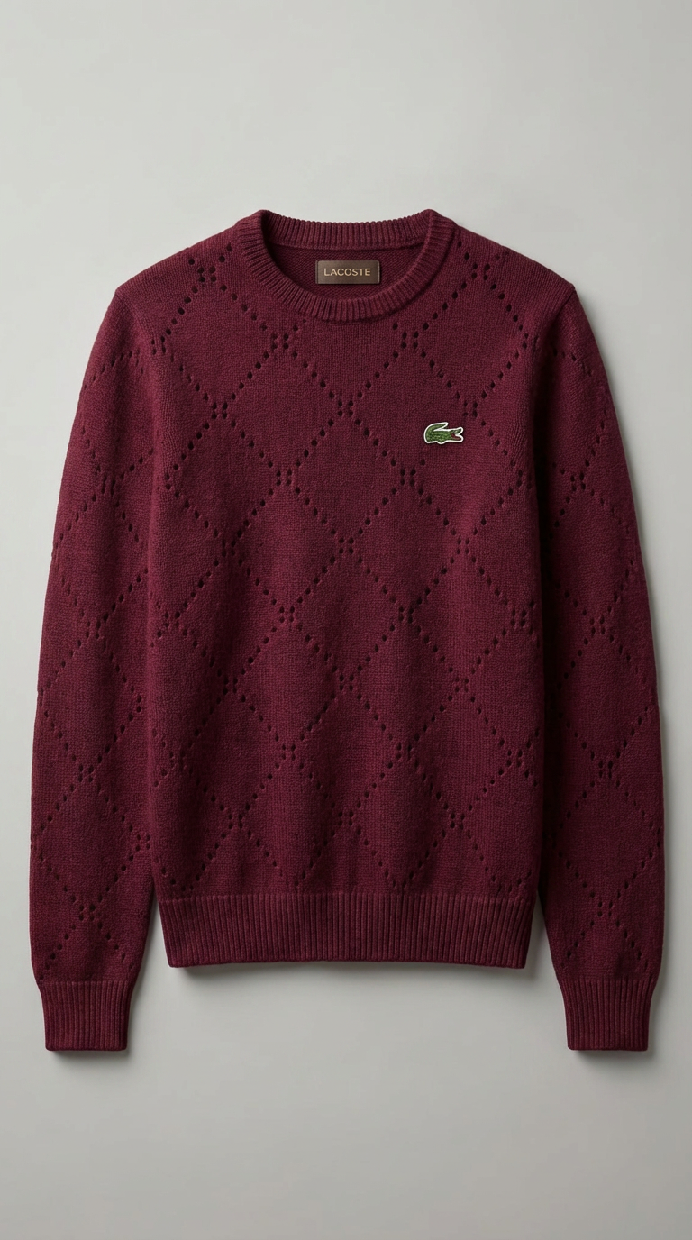 Pull à motif losanges, élégant et de haute qualité | 1 + 1 GRATUIT