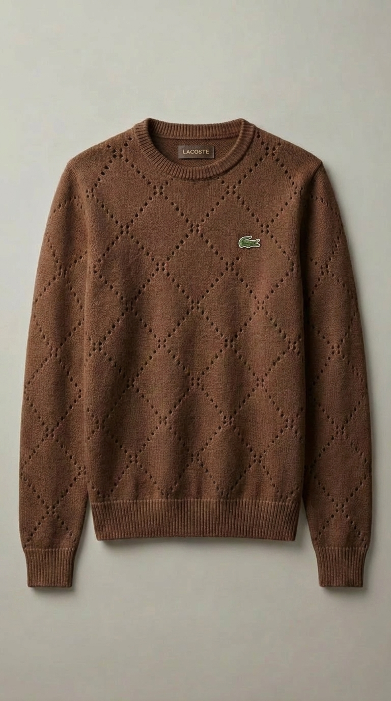 Pull à motif losanges, élégant et de haute qualité | 1 + 1 GRATUIT