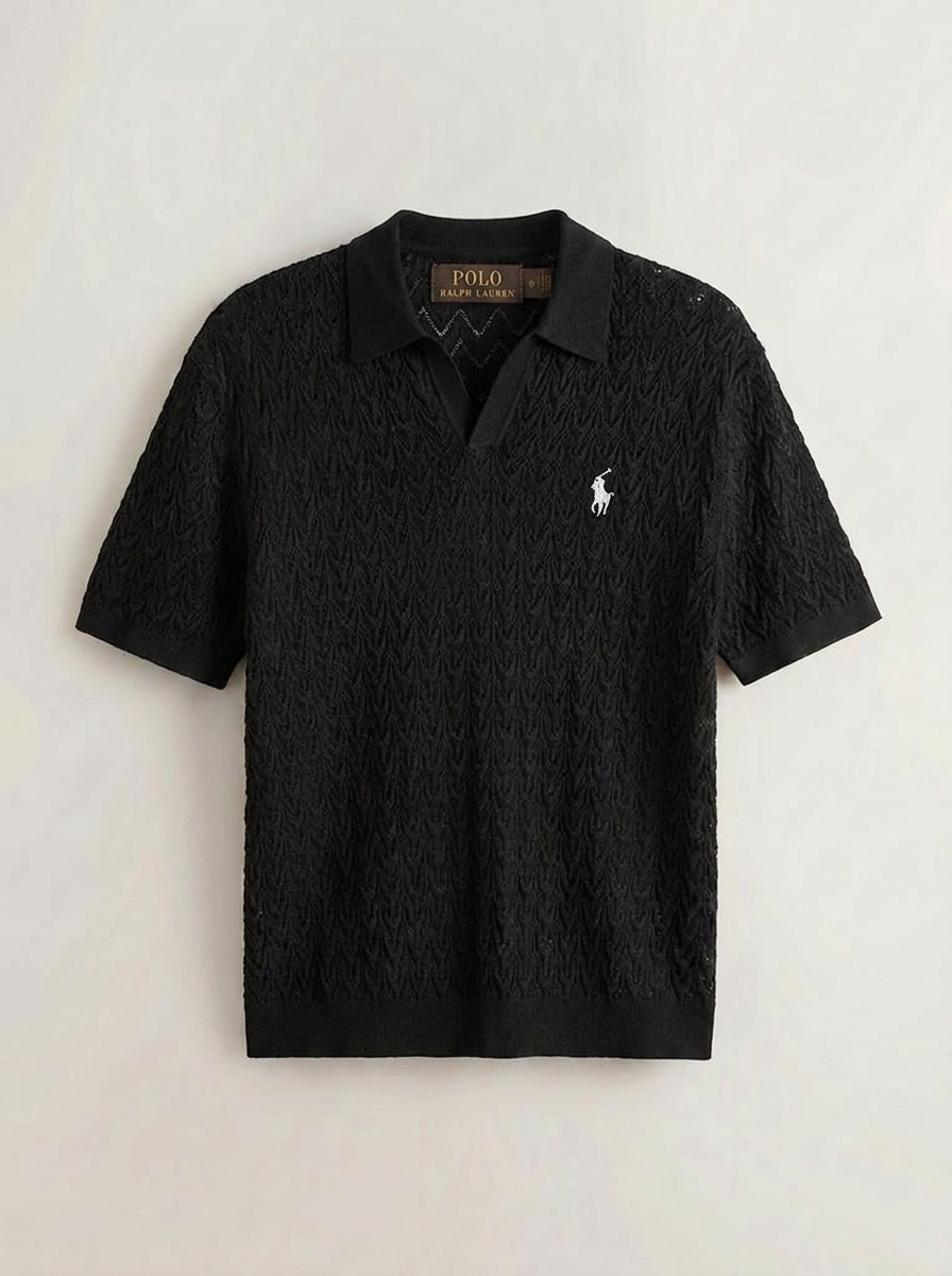 Polo en maille texturee, style raffiné et confort absolu | 1 + 1 GRATUIT