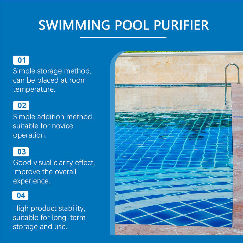 Liquide de nettoyage de piscine - Lutte rapide contre les bactéries et les algues