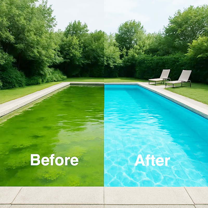 Liquide de nettoyage de piscine - Lutte rapide contre les bactéries et les algues